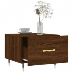 Couchtisch Braun Eichen-Optik 50x50x40 cm Holzwerkstoff