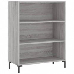 Bücherregal Grau Sonoma 69,5x32,5x90 cm Holzwerkstoff