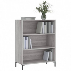 Bücherregal Grau Sonoma 69,5x32,5x90 cm Holzwerkstoff