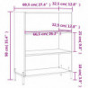 Regalschrank Sonoma-Eiche 69,5x32,5x90 cm Holzwerkstoff