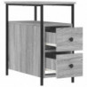 Nachttisch Grau Sonoma-Eiche 30x60x60 cm Holzwerkstoff