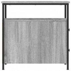 Nachttisch Grau Sonoma-Eiche 30x60x60 cm Holzwerkstoff