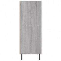 Regalschrank Grau Sonoma 69,5x32,5x90 cm Holzwerkstoff