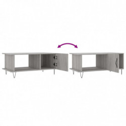 Couchtisch Grau Sonoma 90x50x40 cm Holzwerkstoff