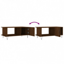 Couchtisch Braun Eichen-Optik 90x50x40 cm Holzwerkstoff