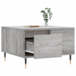 Couchtisch Grau Sonoma 55x55x36,5 cm Holzwerkstoff