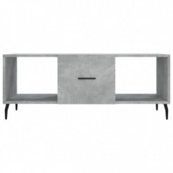 Couchtisch Betongrau 102x50x40 cm Holzwerkstoff