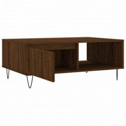 Couchtisch Braun Eichen-Optik 90x60x35 cm Holzwerkstoff