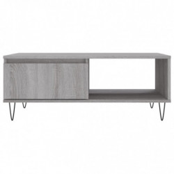 Couchtisch Grau Sonoma 90x60x35 cm Holzwerkstoff