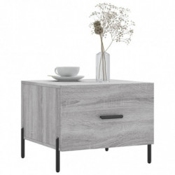 Couchtisch Grau Sonoma 50x50x40 cm Holzwerkstoff