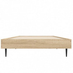 Bettgestell Sonoma-Eiche 75x190 cm Holzwerkstoff