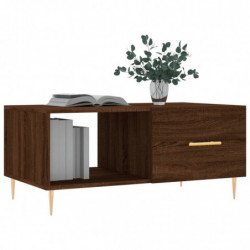 Couchtisch Braun Eichen-Optik 90x50x40 cm Holzwerkstoff