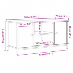 TV-Schrank Sonoma-Eiche 100x40x50 cm Holzwerkstoff