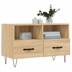 TV-Schrank Sonoma-Eiche 80x36x50 cm Holzwerkstoff