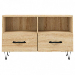 TV-Schrank Sonoma-Eiche 80x36x50 cm Holzwerkstoff