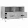 TV-Schrank Betongrau 80x36x50 cm Holzwerkstoff