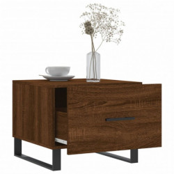 Couchtisch Braun Eichen-Optik 50x50x40 cm Holzwerkstoff