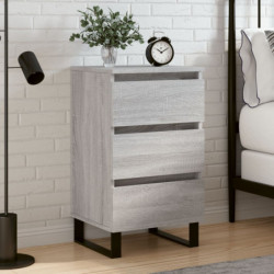 Nachttisch Grau Sonoma 40x35x69 cm Holzwerkstoff