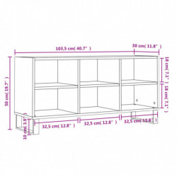 TV-Schrank Weiß 103,5x30x50 cm Holzwerkstoff