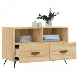 TV-Schrank Sonoma-Eiche 80x36x50 cm Holzwerkstoff