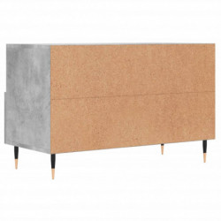 TV-Schrank Betongrau 80x36x50 cm Holzwerkstoff