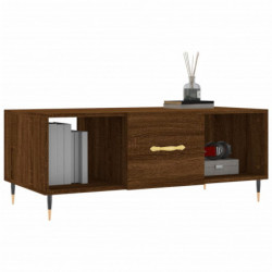 Couchtisch Braun Eichen-Optik 102x50x40 cm Holzwerkstoff