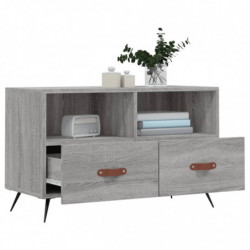 TV-Schrank Grau Sonoma 80x36x50 cm Holzwerkstoff