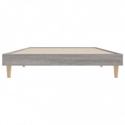 Bettgestell Grau Sonoma 100x200 cm Holzwerkstoff