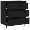 Sideboard Schwarz 60x35x70 cm Holzwerkstoff