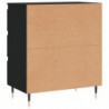 Sideboard Schwarz 60x35x70 cm Holzwerkstoff