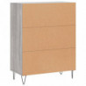 Sideboard Grau Sonoma 69,5x34x90 cm Holzwerkstoff