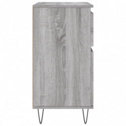 Sideboard Grau Sonoma 60x35x70 cm Holzwerkstoff