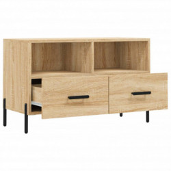 TV-Schrank Sonoma-Eiche 80x36x50 cm Holzwerkstoff