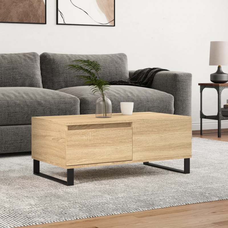 Couchtisch Sonoma-Eiche 90x50x36,5 cm Holzwerkstoff