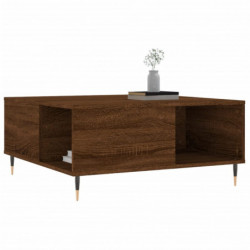 Couchtisch Braun Eichen-Optik 80x80x36,5 cm Holzwerkstoff