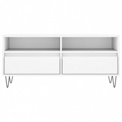 TV-Schrank Weiß 100x34,5x44,5 cm Holzwerkstoff