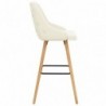 Barhocker 2 Stk. Creme Samt