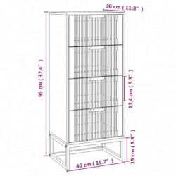 Highboard 40x30x95 cm Holzwerkstoff