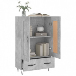 Highboard Betongrau 69,5x31x115 cm Holzwerkstoff