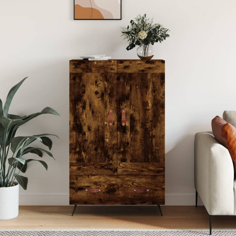 Highboard Räuchereiche 69,5x31x115 cm Holzwerkstoff