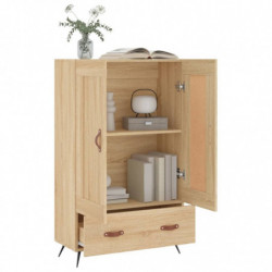 Highboard Sonoma-Eiche 69,5x31x115 cm Holzwerkstoff