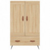 Highboard Sonoma-Eiche 69,5x31x115 cm Holzwerkstoff