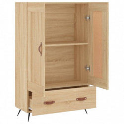 Highboard Sonoma-Eiche 69,5x31x115 cm Holzwerkstoff