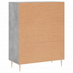 Sideboard Betongrau 69,5x34x90 cm Holzwerkstoff