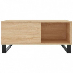 Couchtisch Sonoma-Eiche 80x80x36,5 cm Holzwerkstoff