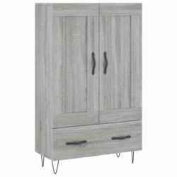 Highboard Grau Sonoma 69,5x31x115 cm Holzwerkstoff