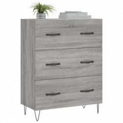 Sideboard Grau Sonoma 69,5x34x90 cm Holzwerkstoff