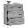 Sideboard Grau Sonoma 69,5x34x90 cm Holzwerkstoff