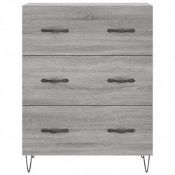 Sideboard Grau Sonoma 69,5x34x90 cm Holzwerkstoff