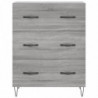 Sideboard Grau Sonoma 69,5x34x90 cm Holzwerkstoff